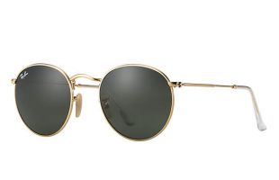 Ray-Ban Lunettes de soleil Round Metal RB3447 Gold - Metal