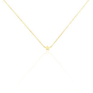 Collier Tinia Or Jaune Motif Etoile Pm