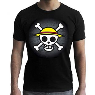 ABYstyle - One Piece - Tshirt Skull with Map Homme - Noir (XXL)