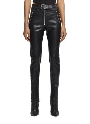 DANIELLE GUIZIO - BELTED LEATHER PANTS