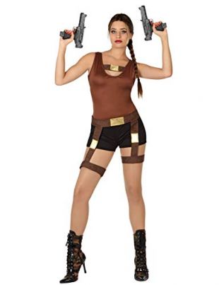 Deguisement Lara Croft Tomb Raider costume accessorie femme cosplay set adulte 