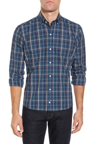 Ledbury Slim Fit Plaid Sport Shirt