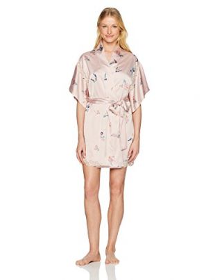 Natori Women's Printed Charmeuse Robe