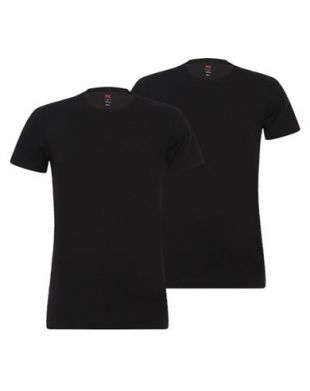 T Shirts   2 T shirts Crew noirs   BazarChic