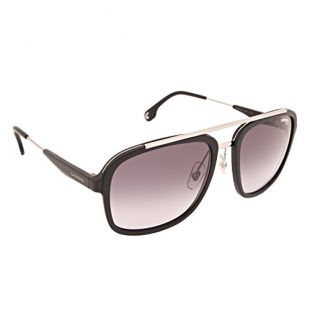 Carrera Men's Ca133s CA133S Aviator Sunglasses, MATTE BLACK RUTHENIUM/DARK GRAY GRADIENT, 57 mm