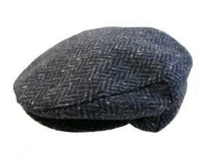 John Hanly - New John Hanly Irish Hat Charcoal Fleck 100% Wool Made in ...