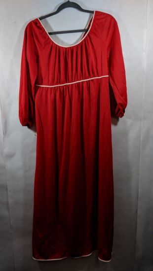 Vintage 70s 80s Van Roalte Women's Silky Red 100% Nylon Night Gown Lingerie 38  | eBay