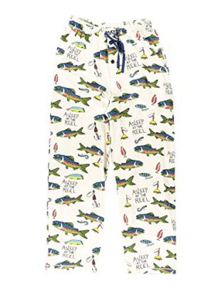 Asleep at The Reel Men's Pajama Pants Bottom by LazyOne | Pajama Bottom for Men (X-Large)