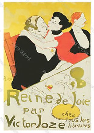 Vintage Toulouse Poster Art Mural ImprimÃ© reine de joie par victor joze diffÃ©rentes tailles | eBay