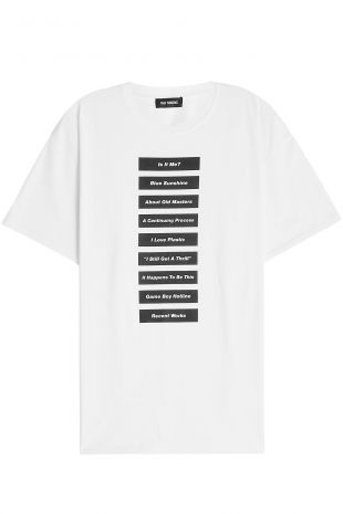 T shirt en coton imprimé - Raf Simons