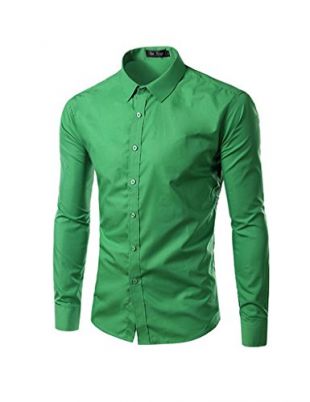 Legou - Chemise Casual - Homme - Vert - XL