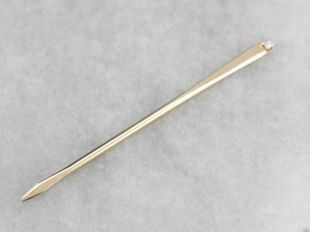 Vintage Gold and Diamond Toothpick