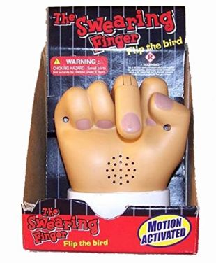 Novelties company The Swearing Middle Finger - Motion Activated
