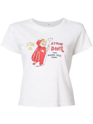 Re/Done T shirt Little Devil   Farfetch