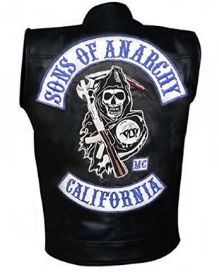 Gilet Cuir Homme La Veste En Cuir Sans Manche De Jax Teller