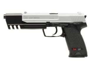 HECKLER & KOCH Unisex – Erwachsene USP Match-Softair/Airsoft, Federdruck Version < 0,5 J. -2.5631, Bicolor Uni