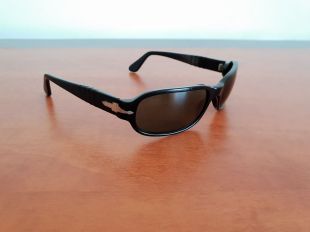 Used PERSOL 2985-S Black Sunglasses Made in Italy