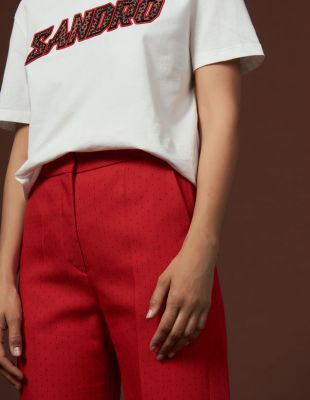 Pantalon à pinces légèrement évasé - Sandro
