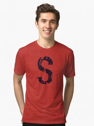 ‘Marchandises de Jughead S Loga’ T shirt chiné by Larry Dawson