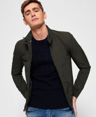 Mens   Montauk Harrington Jacket  in Khaki | Superdry