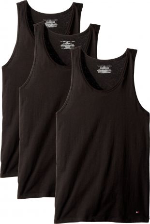 Tommy Hilfiger Cotton Classics 3 Pack Slim Fit Jersey Tank Top