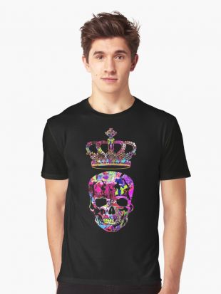 Graffiti skull and crown by rlnielsen4