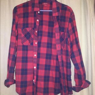 Arizona Jean Company - Red and blue plaid shirt