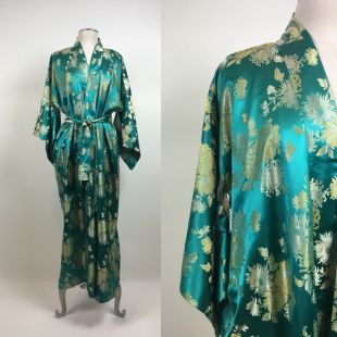 Kimono Vintage En Soie Japonaise - Taille M, Violet, Fait Main, Parfait Pour Un Look Bohème !