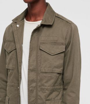 Allsaints - ALLSAINTS US: Mens Cote Jacket (dusty olive)