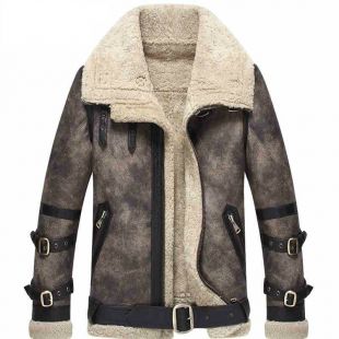 Hommes En Peau de Mouton de Manteau Gris Couleur Vol Veste B3 B2 100% véritable Moto Manteau Veste En Cuir Pour Hommes Agneau Manteau De Fourrure WZS dans Manteaux en cuir original de Hommes de Vêtements et Accessoires sur AliExpress.com | Alibaba Group