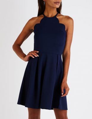 Scalloped Bib Neck Skater Dress Hot Scalloped Bib Neck Skater Dress Online Bib Neck Skater Dress Scalloped Bib Neck Skater Dress Hot Scalloped Bib Neck Skater Dress Online Bib Neck Skater Dress