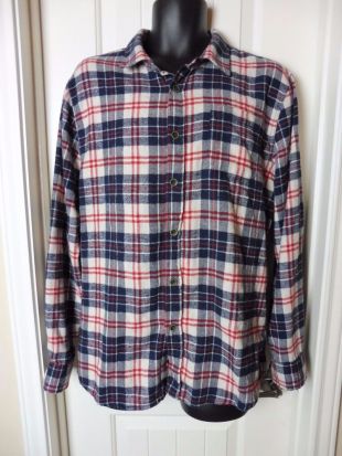 jachs - Jachs Mfg. Men's Flannel Shirt Sz XL Plaid Blue White Red Soft ...