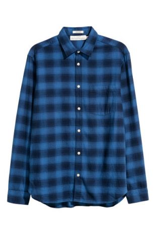 H&M US - Plaid Shirt Regular fit Blue/Checked | H&M US