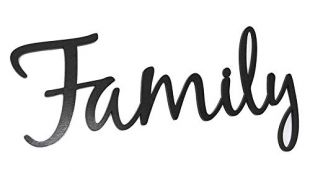 Family Word Art Wood Cutout