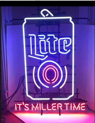 Miller Lite Its Miller Time Neon Sign Real Neon Light