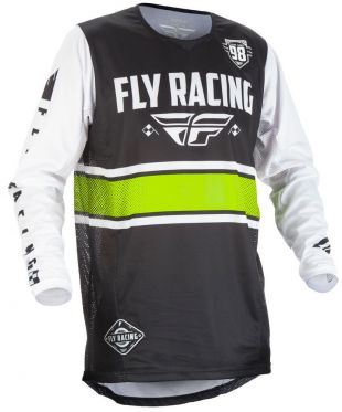 Fly Racing - Fly Racing 2018 Men's KINETIC Era Jersey (Black/White) S ...