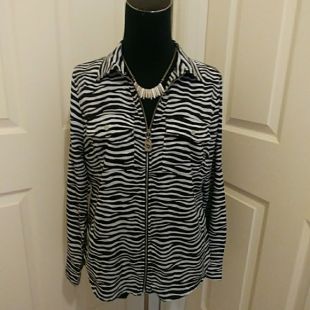 Michael Kors zebra print jacket/blouse.