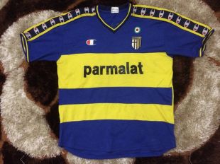 Maillot Parme des années 90 Parmalat