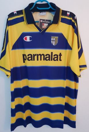 Parma AC 1999/2000 home jersey replica XL | eBay