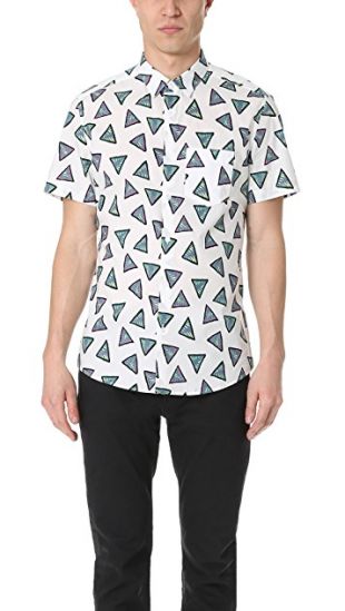 KENZO Bermuda Triangle Poplin Short Sleeve Shirt | EAST DANE 