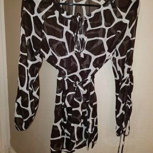 Giraffe Print Blouse   137878 1569345345 