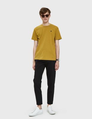 Comme des Garçons Play / Small Black Heart Play T Shirt in Olive