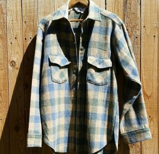 Woolrich Vintage chemise Buffalo pour homme à carreaux laine chemise veste masculine Vtg Outdoorsman Ranch randonnée Camping bûcheron travail chemise Sz M
