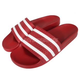 Adidas - adidas Performance Adilette Red White Mens Sports Sandals ...