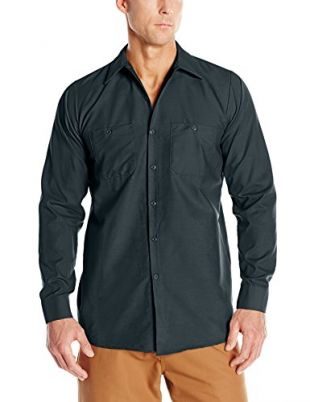 Red Kap - Red Kap Men's Industrial Work Shirt, Regular Fit, Long Sleeve ...