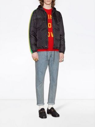 Gucci Veste En Nylon Jacquard GG   Farfetch