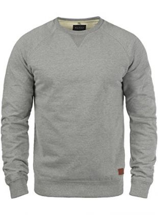 BLEND Alex - Sweat-Shirt - Homme, taille:M;couleur:Zink Mix (70815)