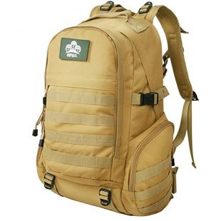 AZSUT Shoulder Bag Backpack, Outdoor Army Sports, Mountaineering, Waterproof, Camouflage Tactics,Khaki