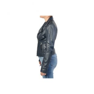 Serge Pariente   Blouson en Cuir  City Girl Navy