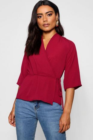 Chemisier à décolleté plongeant | Boohoo